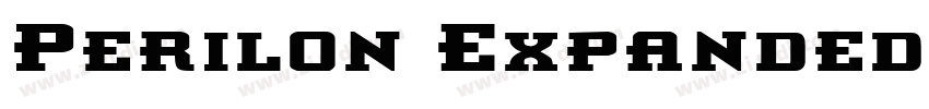 Perilon ExpandedBold字体转换